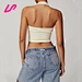 halter neck gym top